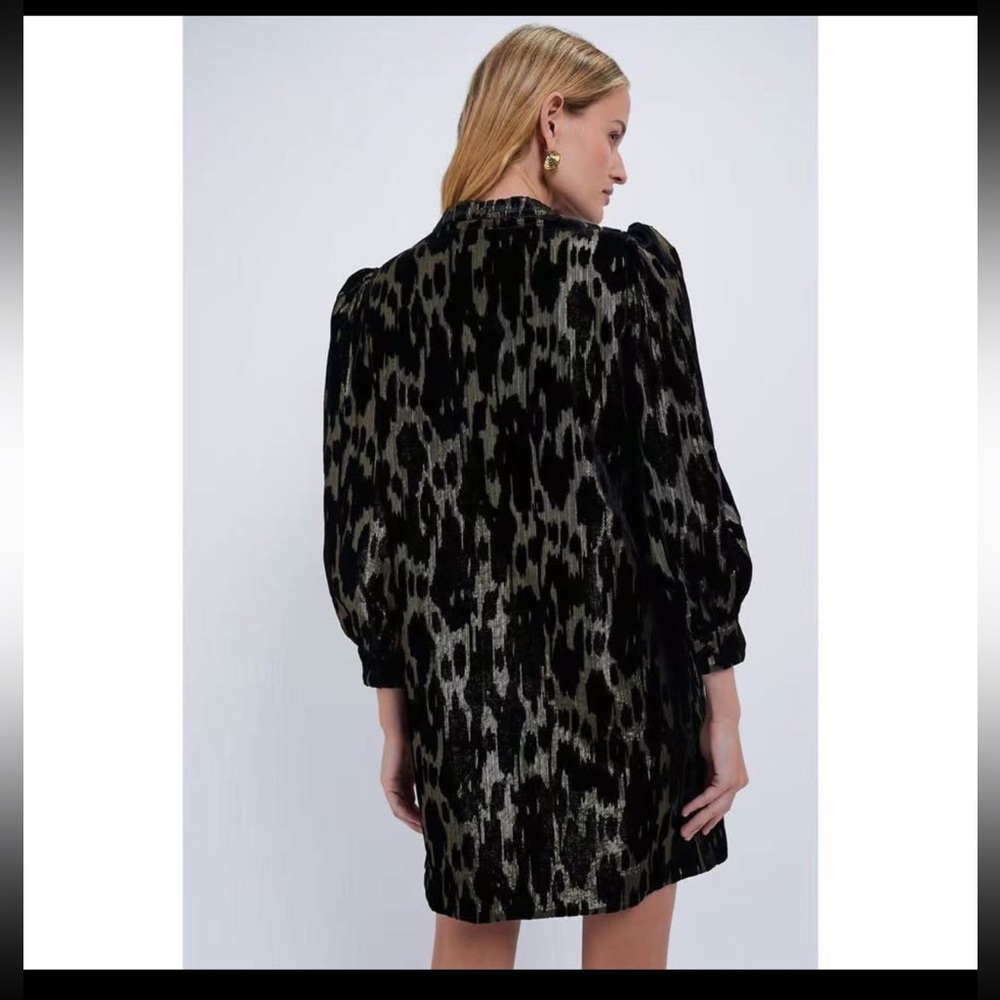 NWT Tuckernuck metallic velvet burnout Samantha dress small & Medium - Picture 3 of 10